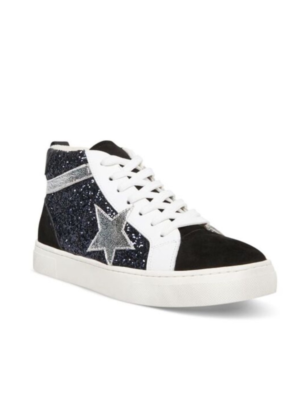 Steven by Steve Madden Redding star shoes black and white size 9.5